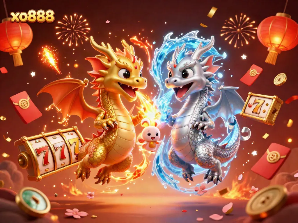 Experience thrilling gameplay at xo888 with dynamic slot reels and gold dragon motifs