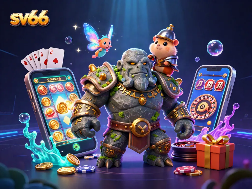 Experience winning slots and games at sv66 with vibrant 3D characters and casino elements!