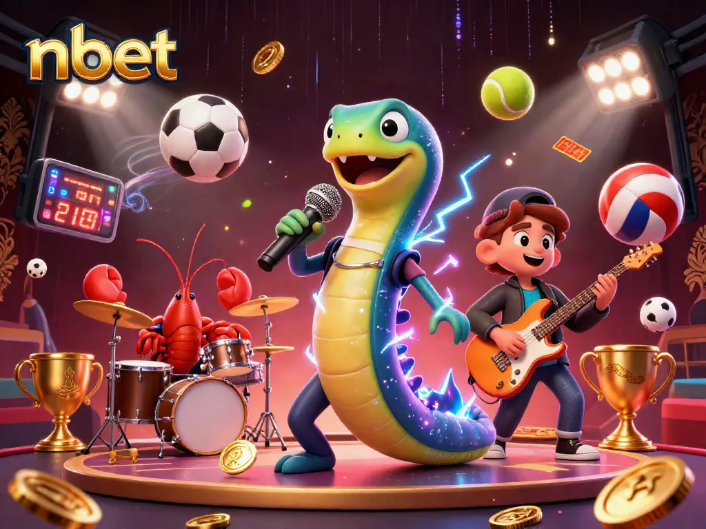 Catch the excitement at nbet with a vibrant underwater casino featuring a DJ electric eel, lobster drummer, and sports elements.