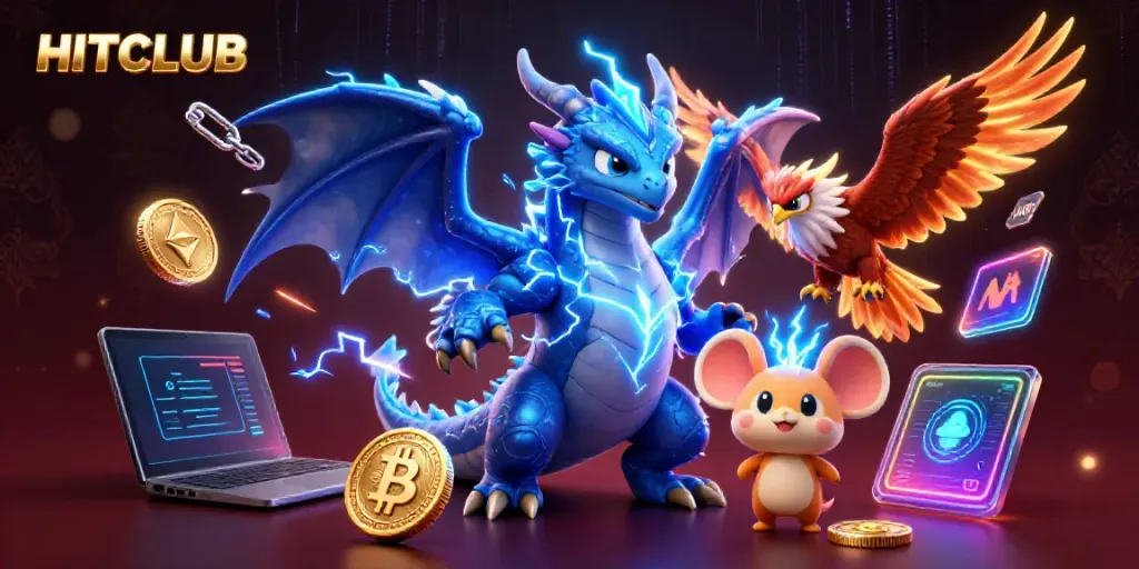 HITCLUB attracts players with immersive 3D gaming experience featuring enchanting characters and crypto elements.