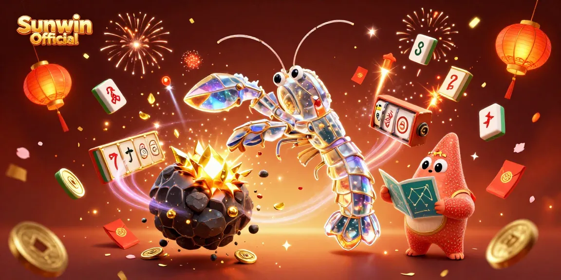 Win big with Sunwin Official as a galactic samurai mantis shrimp cracks the jackpot!