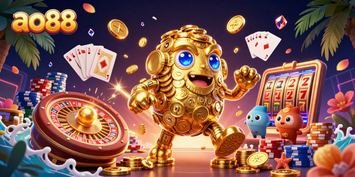 Play exciting casino games with ao88 featuring golden golem and dynamic elements.