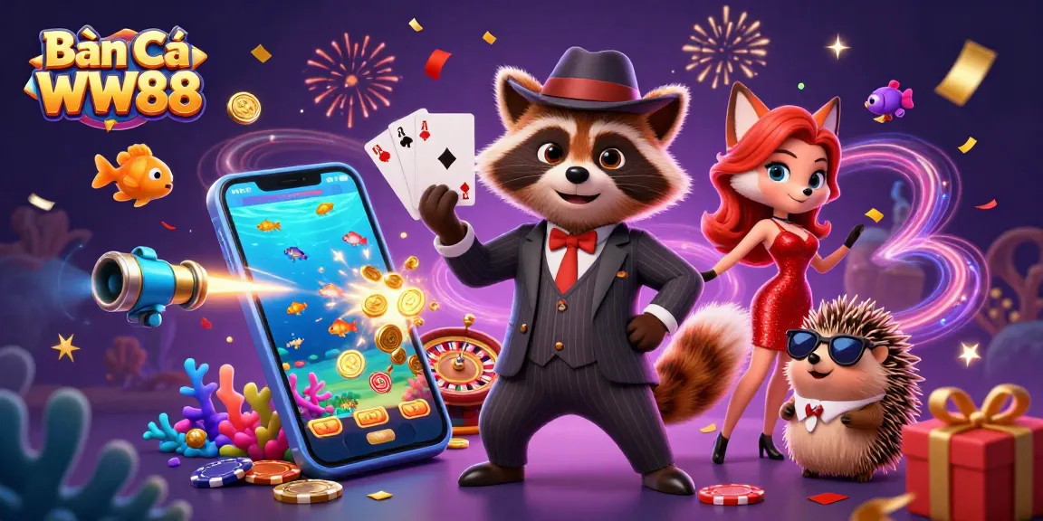 Bắn Cá WW88 brings thrilling underwater action with vibrant characters and dynamic game elements.