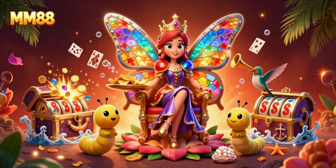 Play big at MM88 with enticing slots and dynamic characters in a vibrant casino scene.