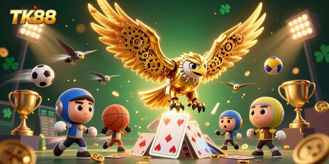 Engage with top sports betting action at TK88 featuring dynamic game elements and characters.